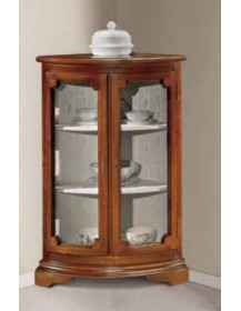 VETRINA  ANGOLO 2 PORTE  BASSA   CON  VETRI