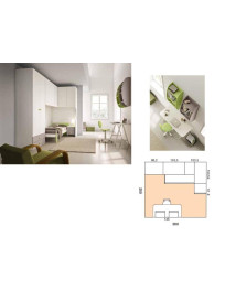 CAMERETTA A PONTE ANGOLARE CON LETTINO E COMODINO