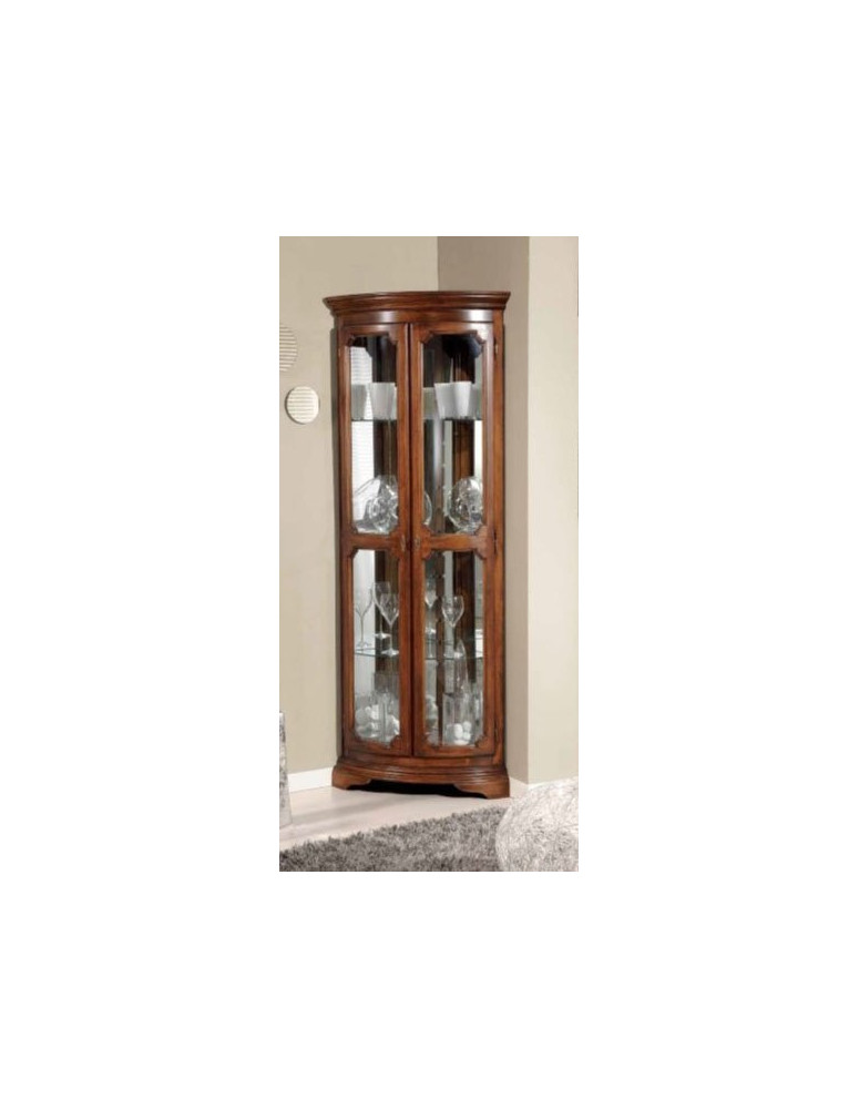 VETRINA  ANGOLO 2 PORTE  ALTA  CON  VETRI