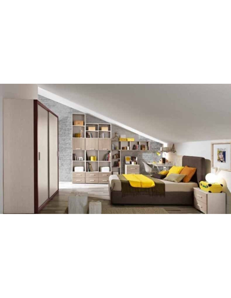 CAMERETTA CON LETTO IMBOTTITO