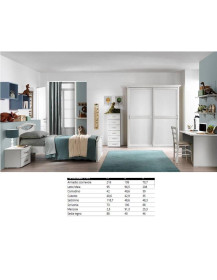 CAMERETTA CON ARMADIO SCORREVOLE