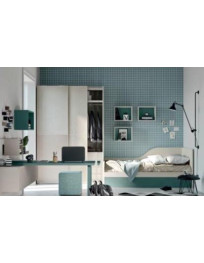 CAMERETTA CON ARMADIO SCORREVOLE DIVANO LETTO CON SECONDO ESTRAIBILE