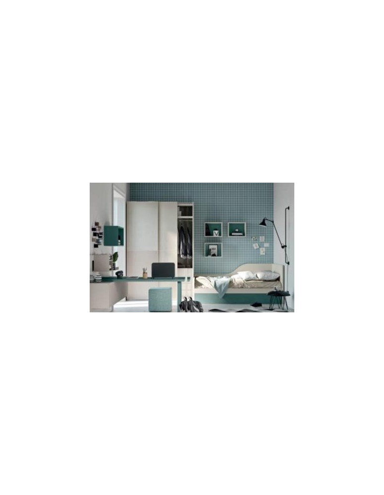 CAMERETTA CON ARMADIO SCORREVOLE DIVANO LETTO CON SECONDO ESTRAIBILE