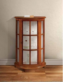 VETRINA  SEMICERCHIO   CON  VETRI