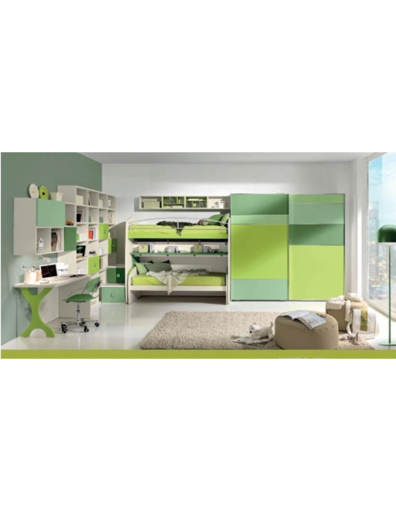CAMERETTA CON ARMADIO SCORREVOLE