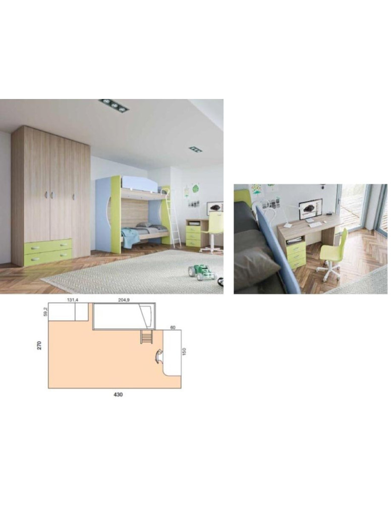 CAMERETTA CON LETTI A CASTELLO