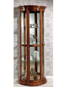 VETRINA  SAGOMATA  CON  VETRI VERNICIATA