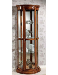 VETRINA  SAGOMATA  CON  VETRI VERNICIATA