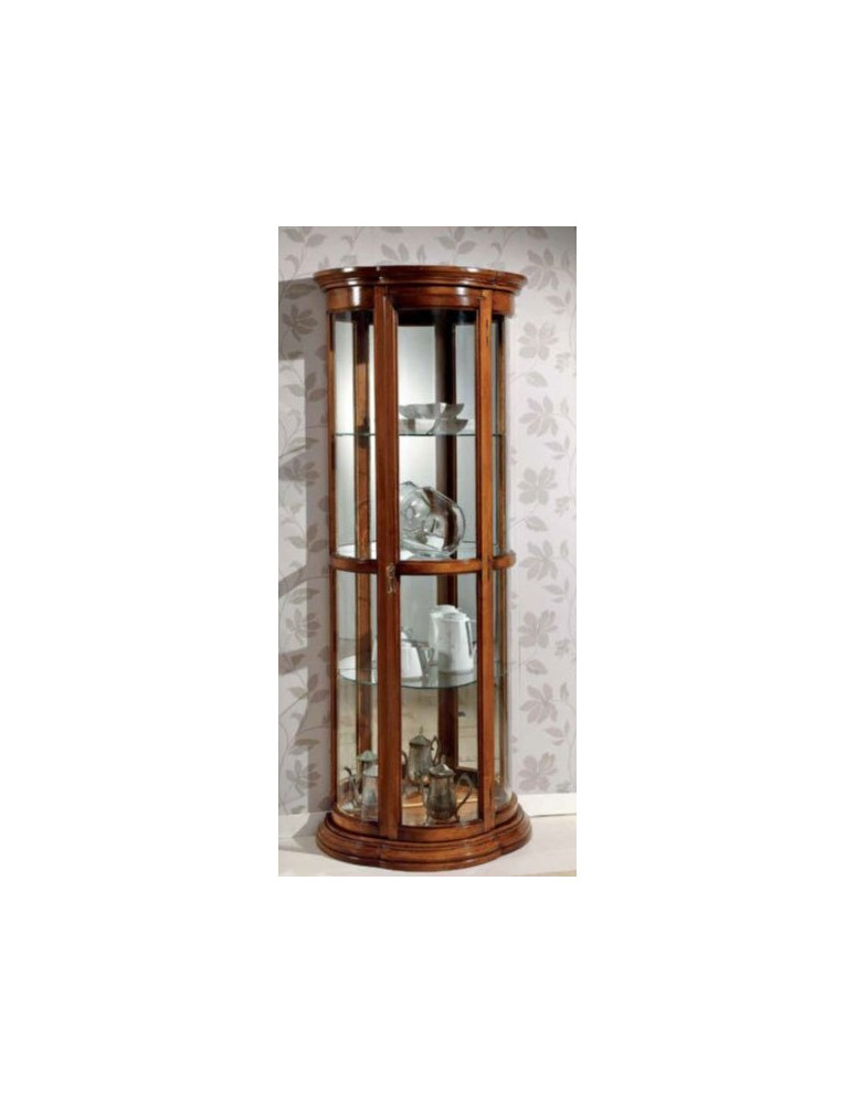 VETRINA  SAGOMATA  CON  VETRI VERNICIATA