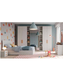 CAMERETTA CON ARMADIO BATTENTE,COMO E LETTO MATRIMONIALE