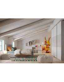 CAMERETTA CON ARMADIO SCORREVOLE