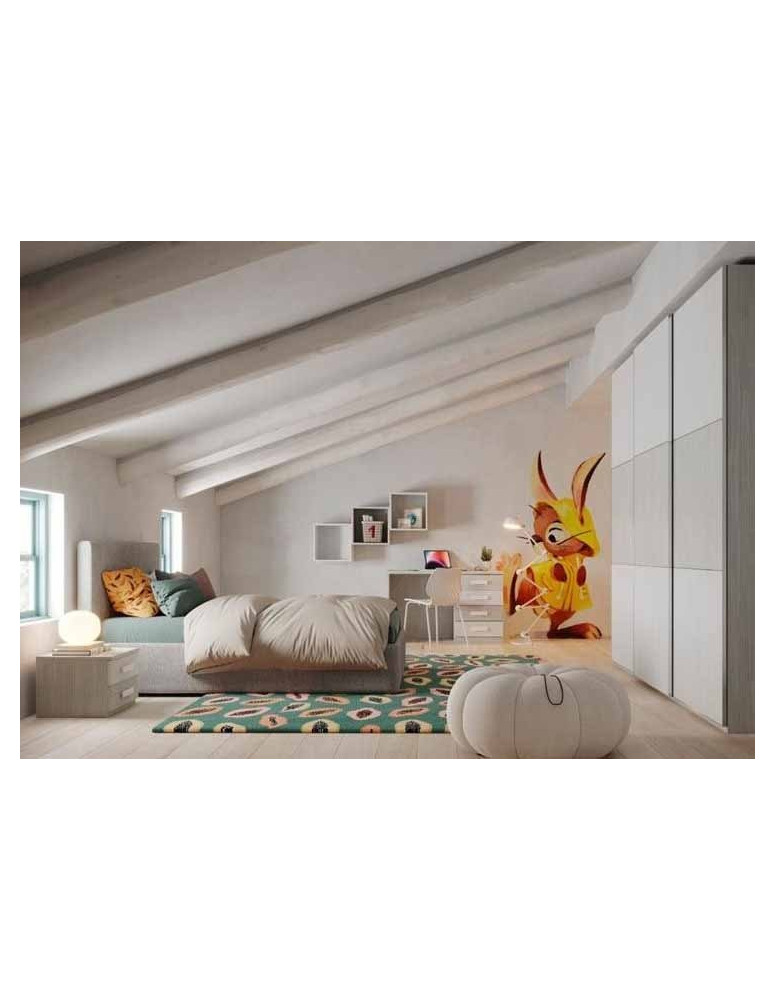 CAMERETTA CON ARMADIO SCORREVOLE