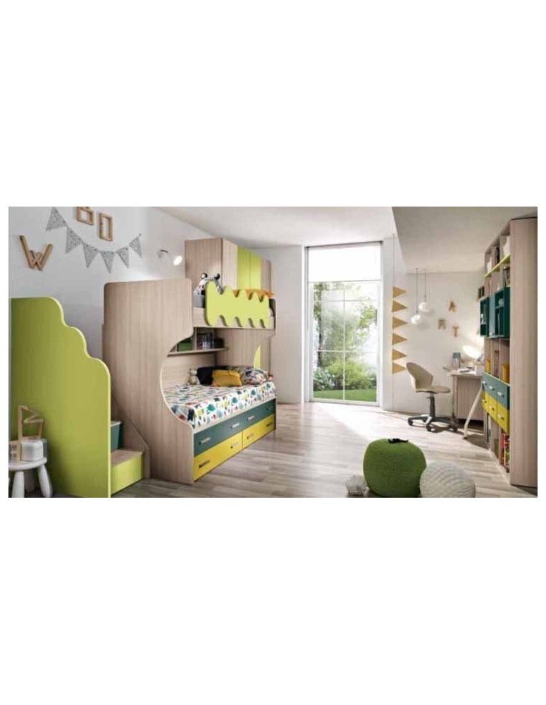 CAMERETTA  ANGOLO CON DUE LETTINI CON SETTIMINO