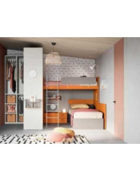 CAMERETTA A PARETE CON SCALETTA IN ALLUMINIO