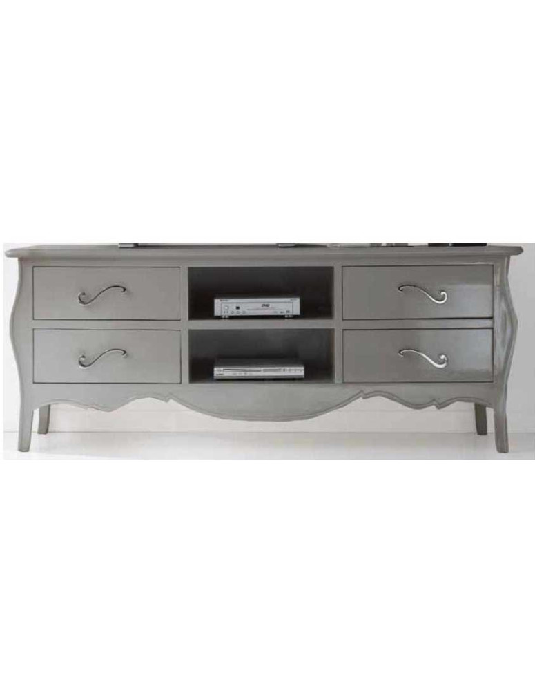 CASSAPANCA 4 CASSETTI PORTA TV 2 VANI A GIORNO LACCATA