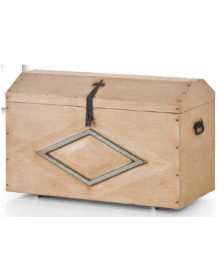 BAULE  INTAGLIATO MASSELLO.