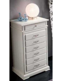 CASSETTIERA 7 CASSETTI VERNICIATA