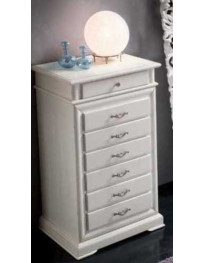 CASSETTIERA 7 CASSETTI VERNICIATA