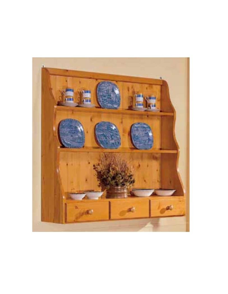 PIATTAIA 3 CASSETTI IN LEGNO DI PINO