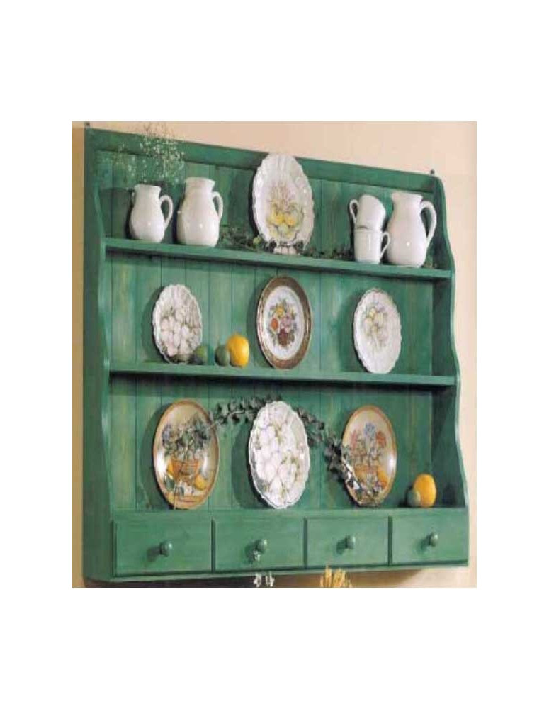 PIATTAIA 4 CASSETTI IN LEGNO DI PINO