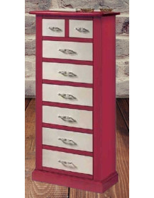 CASSETTIERA 8 CASSETTI LACCATA