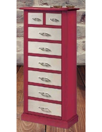 CASSETTIERA 8 CASSETTI LACCATA