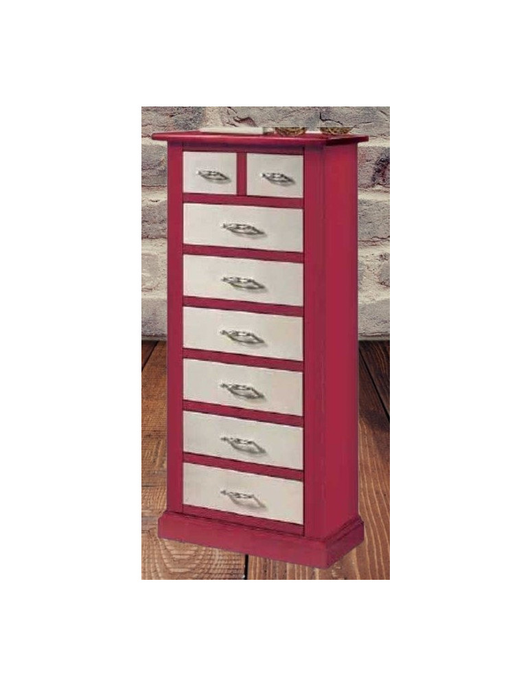 CASSETTIERA 8 CASSETTI LACCATA