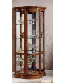 VETRINA SAGOMATA  ALTA CON VETRI SAGOMATI