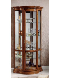 VETRINA SAGOMATA  ALTA CON VETRI SAGOMATI