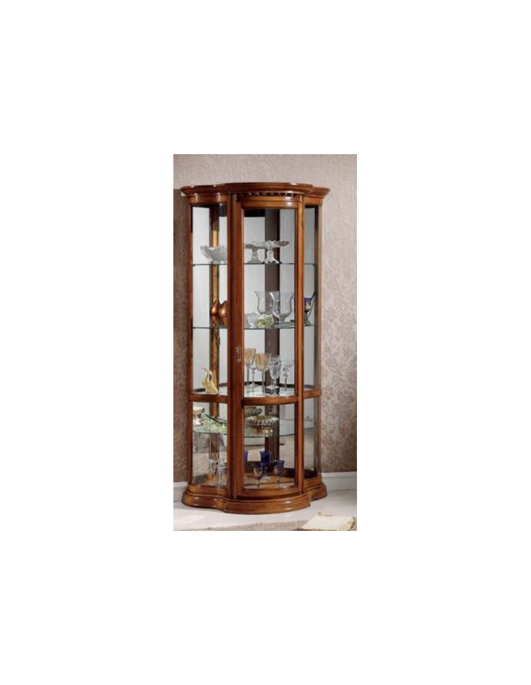 VETRINA SAGOMATA  ALTA CON VETRI SAGOMATI