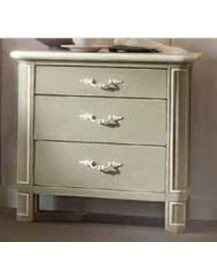 COMODINO 3 CASSETTI  LACCATI OPACO