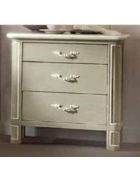 COMODINO 3 CASSETTI  LACCATI OPACO