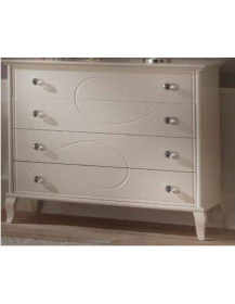 COMO 4 CASSETTI LACCATI OPACO