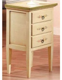 COMO 4 CASSETTI LACCATI E DECORATI