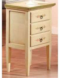 COMO 4 CASSETTI LACCATI E DECORATI