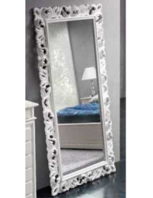 SPECCHIERA BIANCA INTAGLIATA RETTANGOLARE