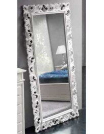 SPECCHIERA BIANCA INTAGLIATA RETTANGOLARE