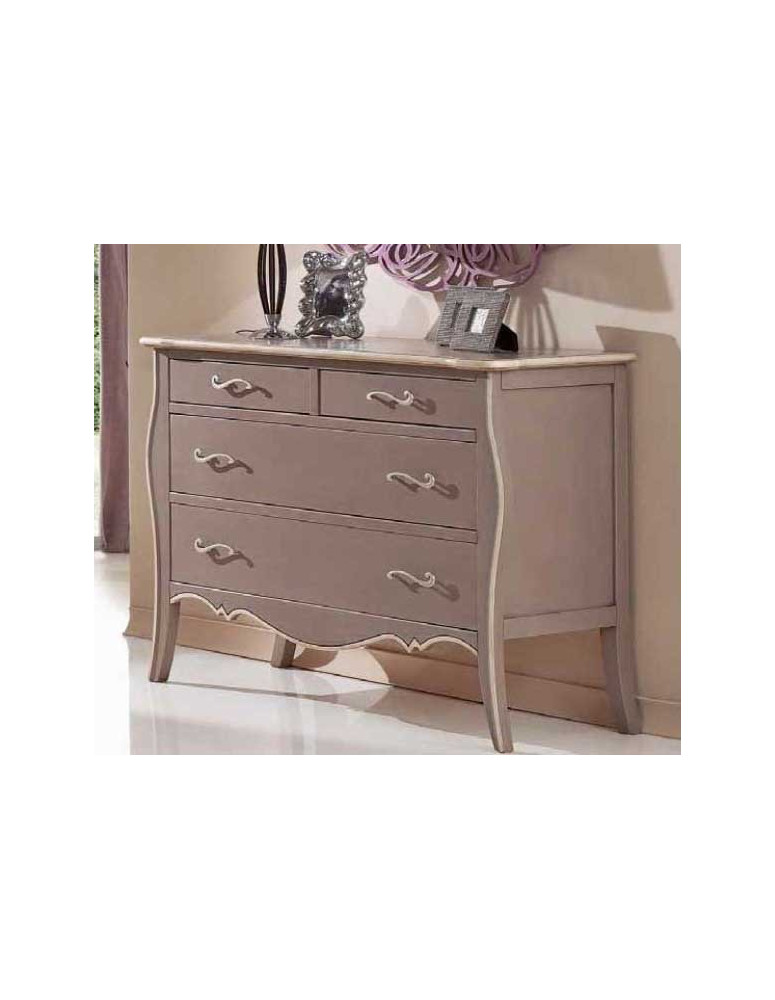 COMO 4 CASSETTI TORTORA ANTICATO