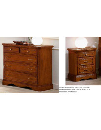 COMO 5 CASSETTI + COMODINO 3 CASSETTI