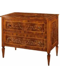 COMONCINO 2 CASSETTI INTARSIATO