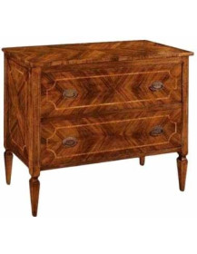 COMONCINO  2 CASSETTI INTARSIATO VERNICIATO