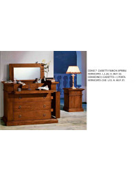 COMO 7  CASSETTI FIANCHI APRIBILI+COMODINO 1 CASSETTO + 1 PORTA