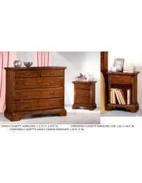 COMO + COMODINI VERNICIATO LACCATO