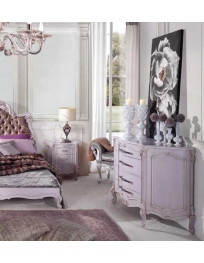 COMO 4 CASSETTI SAGOMATO CON INTAGLI