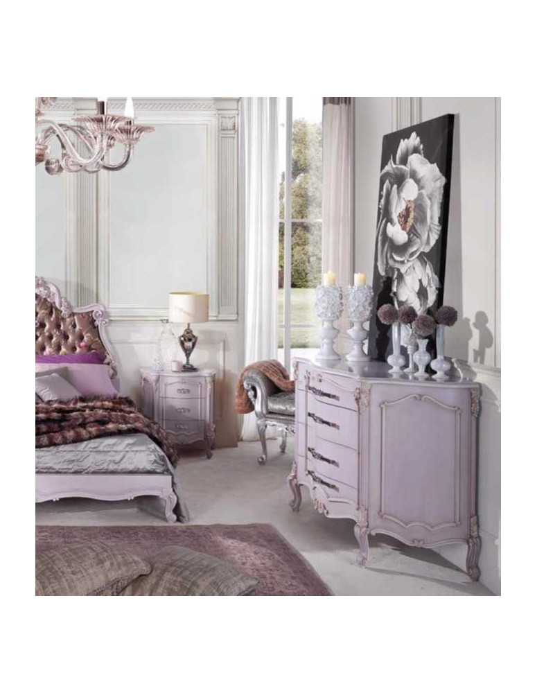 COMO 4 CASSETTI SAGOMATO CON INTAGLI