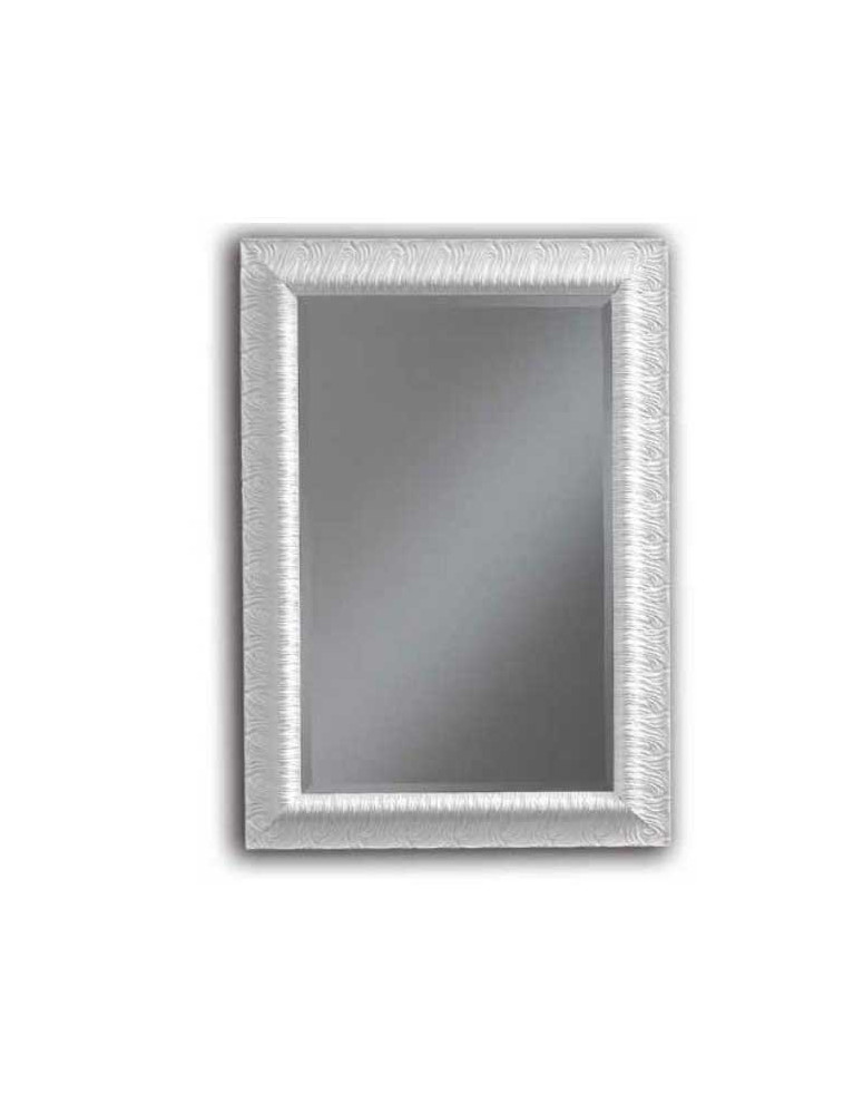 SPECCHIERA BIANCA CON VETRO MOLATO