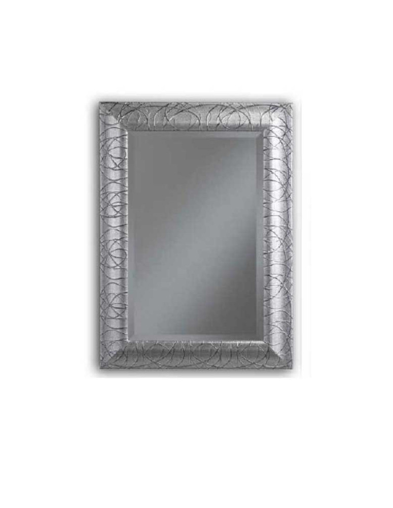 SPECCHIERA ARGENTO CON VETRO MOLATA