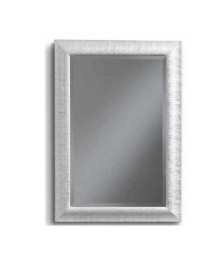 SPECCHIERA  BIANCA CON VETRO MOLATO.