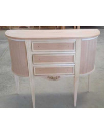 CONSOLLE SAGOMATA CON 3 CASSETTI GREZZA