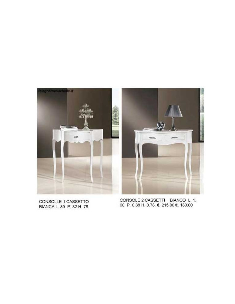 CONSOLL LACCATE BIANCO